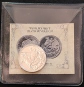 2019 silver sovereign with certificate